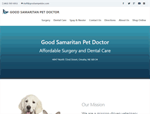 Tablet Screenshot of goodsampetdoc.com